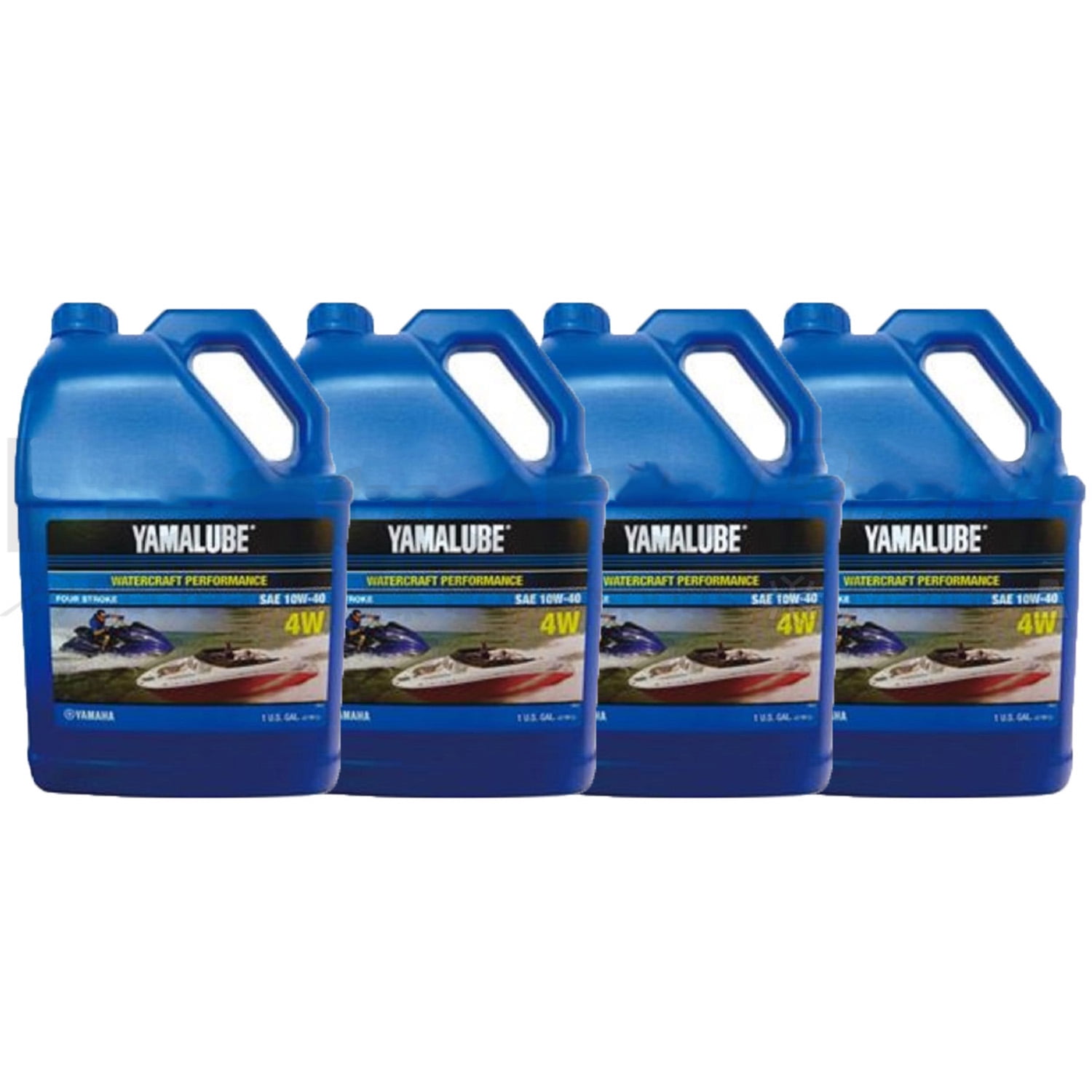 Yamaha New OEM WaveRunner Boat Oil Case of 4 Gallons 10W40 4W LUB