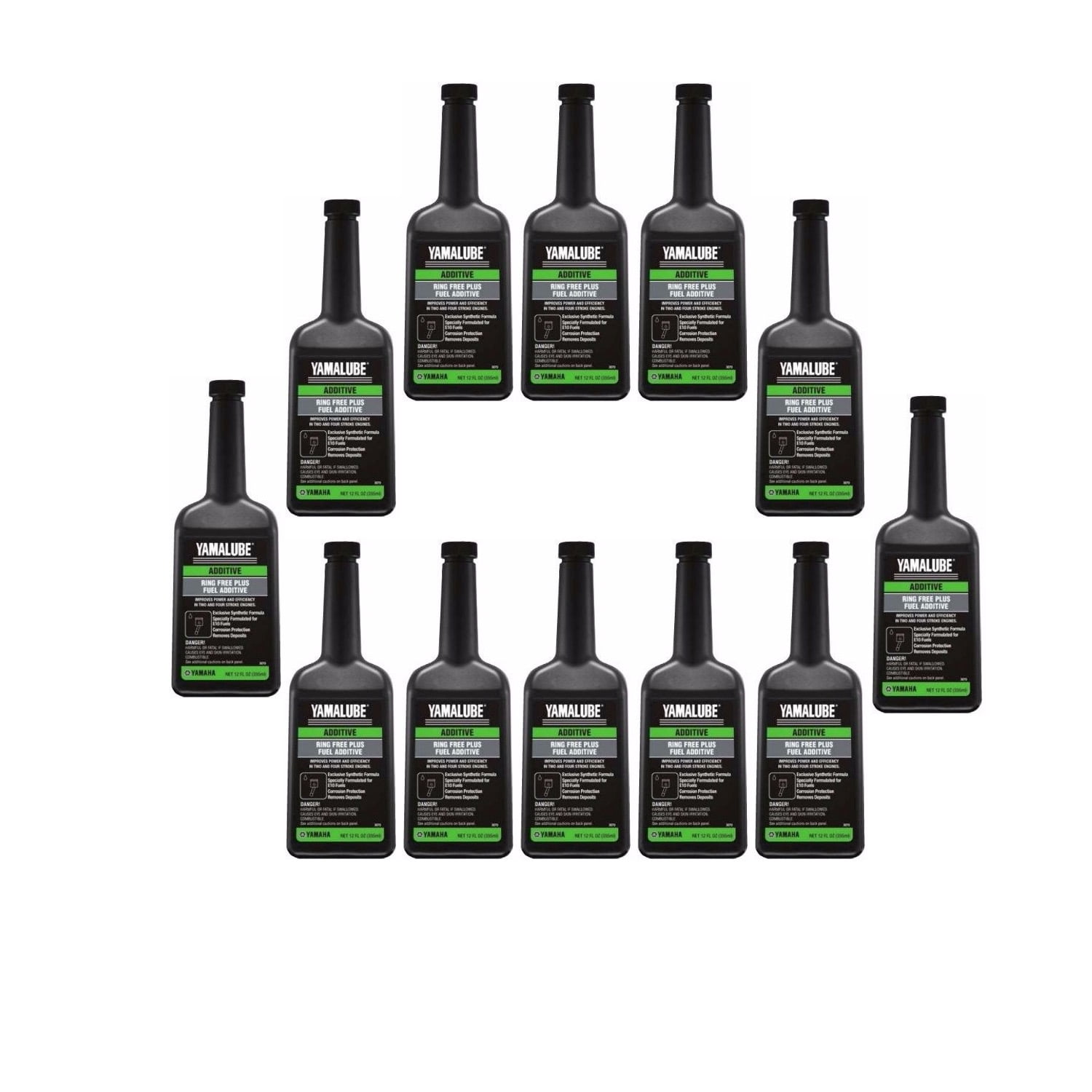 Yamaha New OEM Yamalube Ring Free Plus Fuel Additive 12 Pack, ACC-RNGFR-PL-12x12