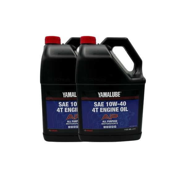 Yamaha OEM All Purpose Performance 4-Stroke Engine Oil LUB-10W40-AP-04-2PACK