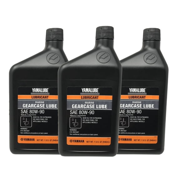 Yamaha OEM Lower Unit Gearcase Lube Oil 3 QUARTS ACC-GEARL-UB-QT 3 PACK