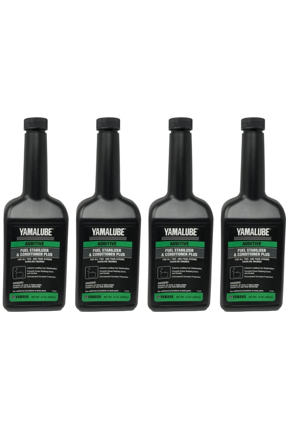 OEM Yamalube Fuel Stabilizer & Conditioner Plus ACC-FSTAB-PL-12 - 4 Pack
