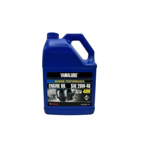 Yamaha OEM Yamalube Marine 20W-40 Engine Oil LUB-20W40-FC-04 Gallon