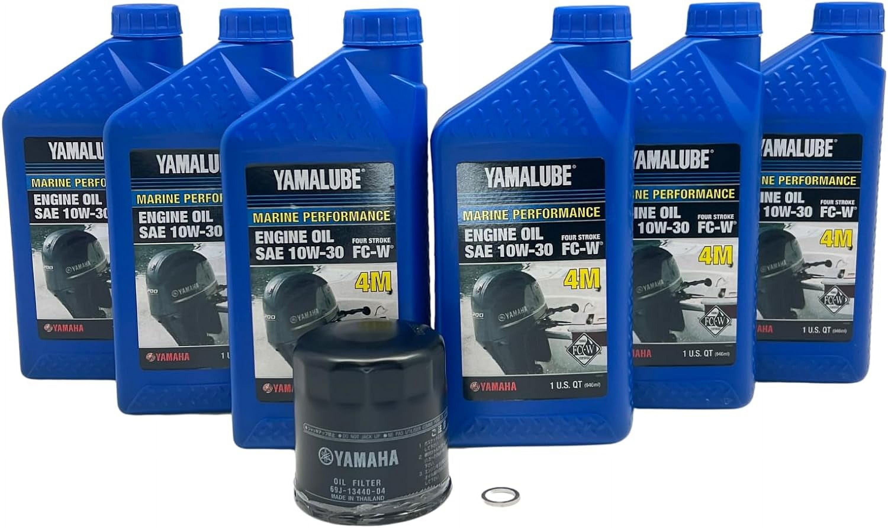 Yamaha Original OEM Yamalube LUB-MRNLG-KT-10 F200-F250 Oil Change Kit W/Yamaha OEM Filter Part #69J-13440-04-00