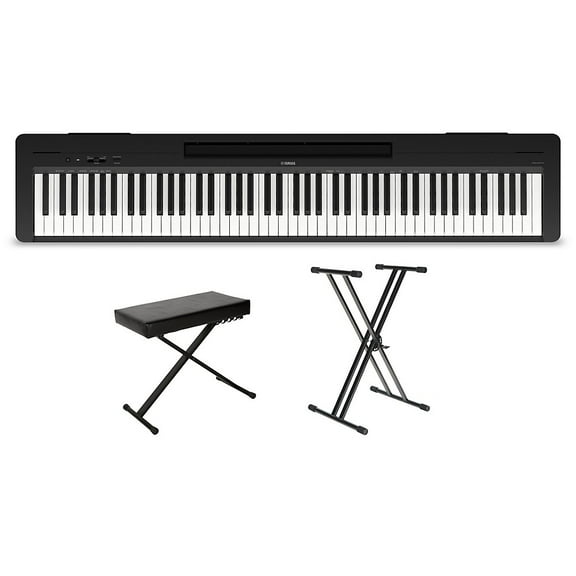 Yamaha P-143 88-Key Digital Piano Package Black Essentials Package