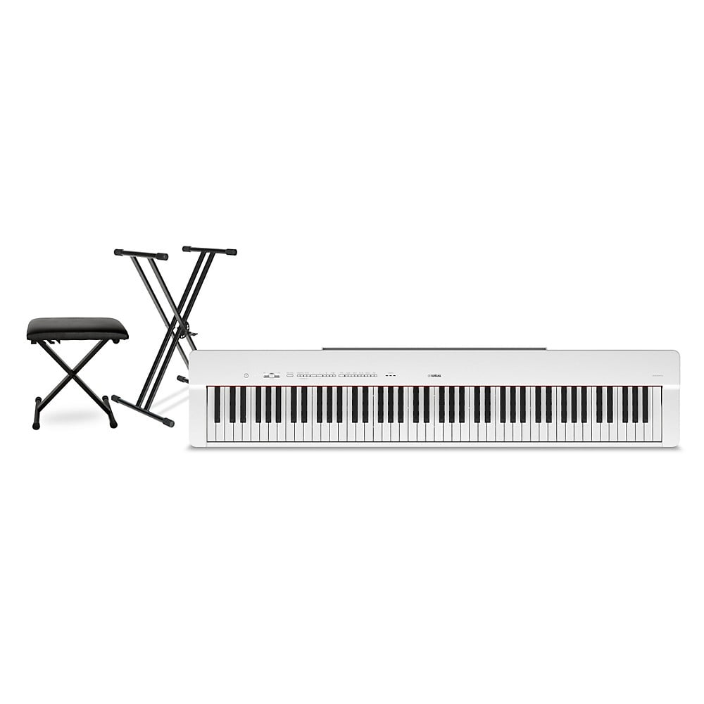 Yamaha P-225 88-Key Digital Piano - White Essentials Package