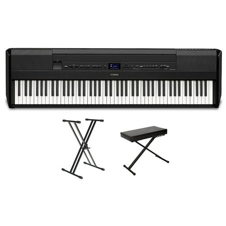 Yamaha P-525 88-Key Digital Piano Package - Black Essentials Package