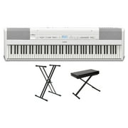 Yamaha P-525 88-Key Digital Piano Package - White Essentials Package