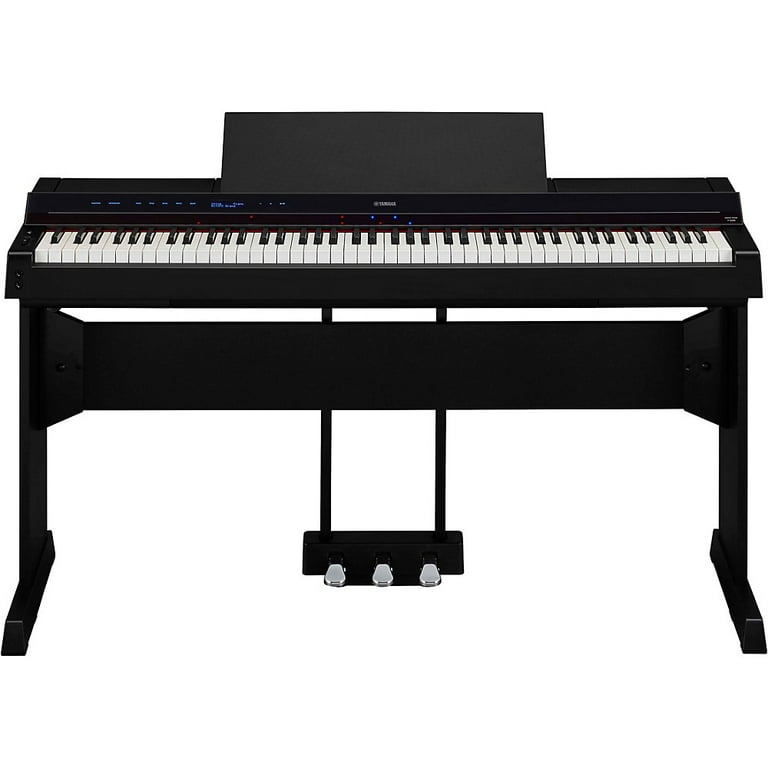 Yamaha P S500 88 Key Smart Digital Piano With L300 Stand and LP 1 Triple Pedal Black
