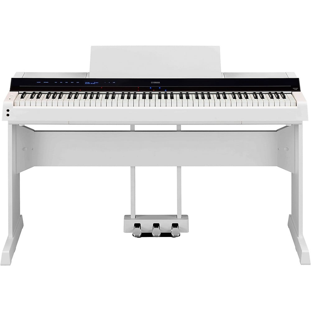Yamaha P-S500 88-Key Smart Digital Piano With L300 Stand and LP-1 Triple Pedal - White