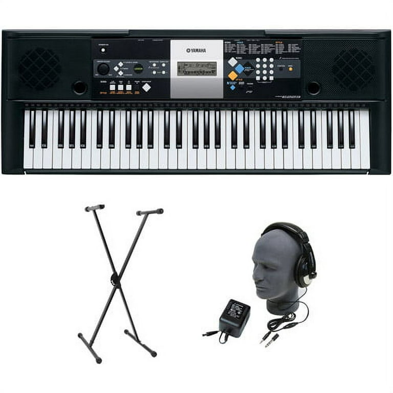 Yamaha PSR-E233 61-Key Premium Portable Keyboard Package with Headphones,  Stand and Power Supply