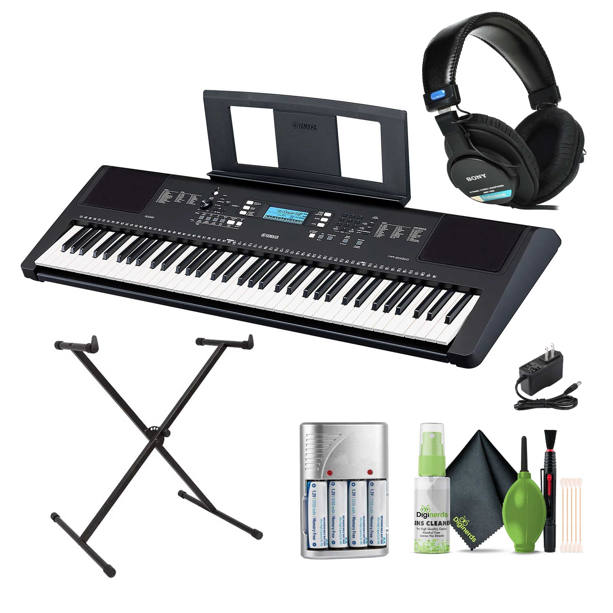 Yamaha PSR-EW310 76-Key Touch-Sensitive Portable Keyboard with Yamaha PSR-EW310 76-Key Touch-Sensitive Portable Keyboard with