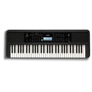 Yamaha PSRE383 61-Key Portable Electronic Piano with Power Adapter, Black