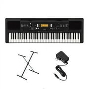Restored Yamaha PSREW300 Keyboard Bundle with Stand and Power Adapter (Refurbished)