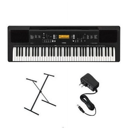 Restored Yamaha PSREW300 Keyboard Bundle with Stand and Power Adapter (Refurbished)