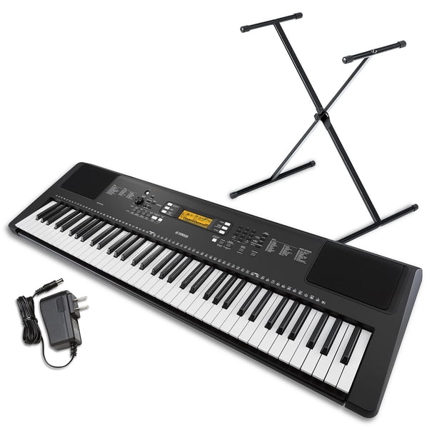 Yamaha PSREW300SA 76-Key Portable Keyboard Bundle with Stand and