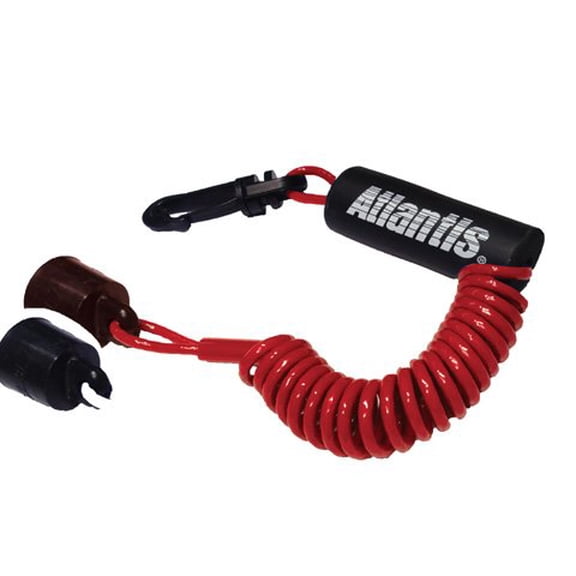 Yamaha PWC Jet Ski Wave Runner Stop Kill Key Floating Safety Lanyard Red
