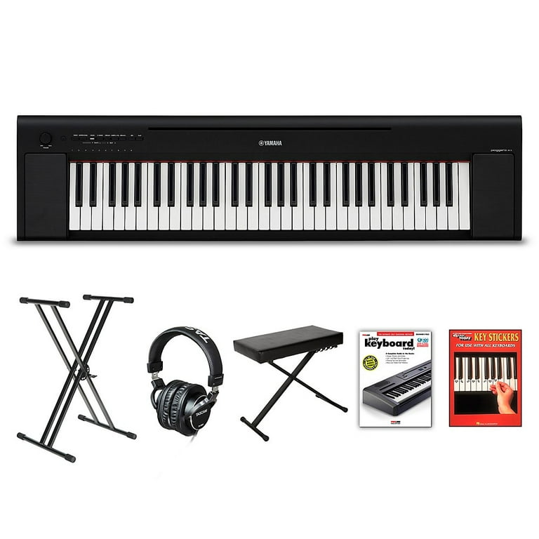 Yamaha Piaggero NP-15 61-Key Portable Keyboard With Power Adapter