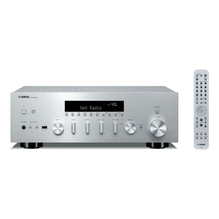 Yamaha - Bluetooth 120-Watt 2.0-Channel Network Stereo Receiver with Remote - Silver