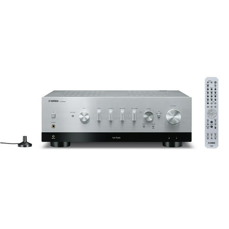 Yamaha - Bluetooth 240-Watt 2.0-Channel Network Stereo Receiver with Remote - Silver