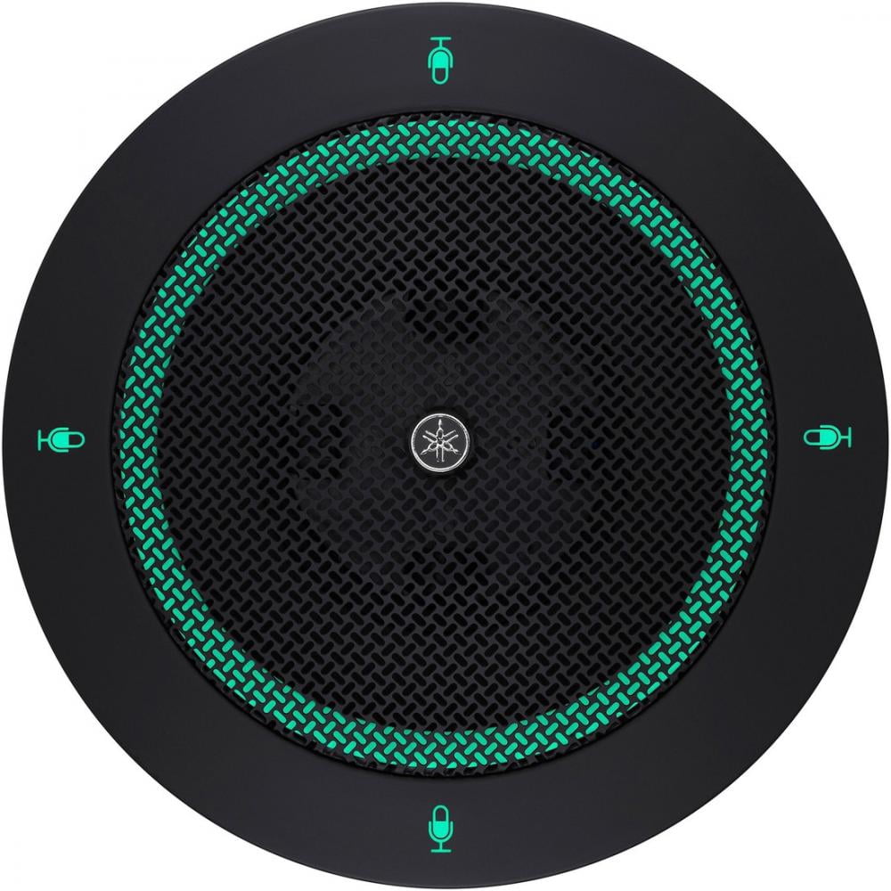 Yamaha RM-TT Wired Boundary Microphone - Black - 160 Hz to 16 kHz - Cardioid, Hyper-cardioid, Super-cardioid, Omni-directional, Bi-directional, Toroid - Table Mount