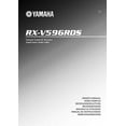 thumbnail image 1 of Instruction Manual ONLY for Yamaha RX-V596RDS Receiver Owners Manual REPRINT, 1 of 1