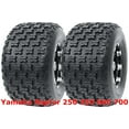 thumbnail image 1 of Yamaha Raptor 250 350 660 700 Set 2 Rear 20x10-9 20x10x9 Sport ATV Tires, 1 of 4