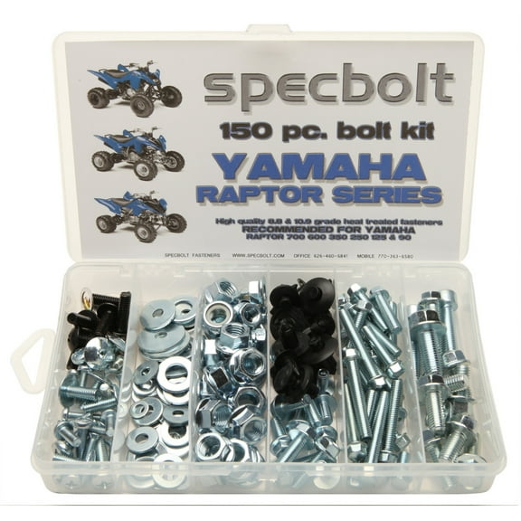Yamaha Raptor 4 Stroke Sport ATV 150pc Bolt Kit