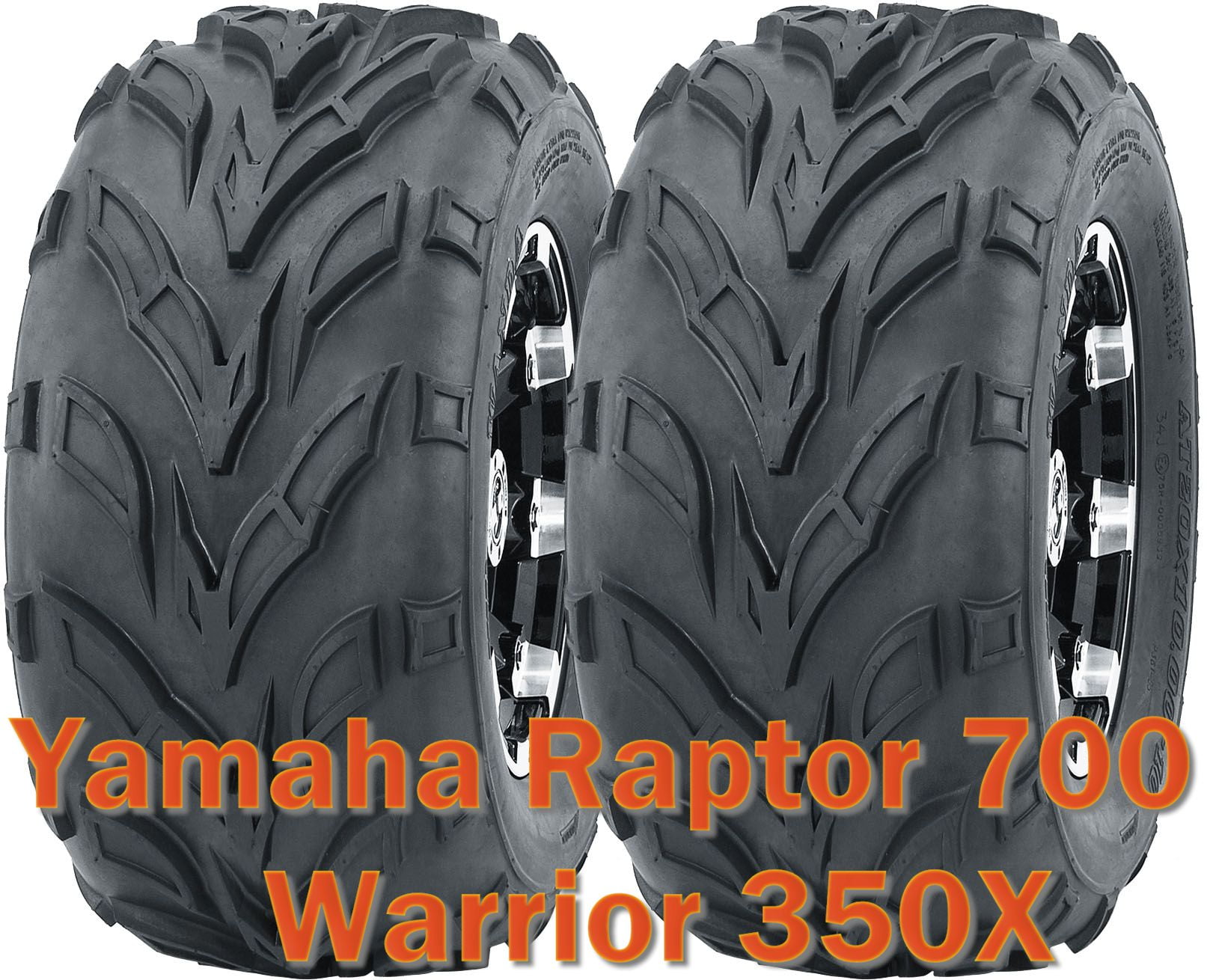 Yamaha Raptor Rims Yamaha Raptor 700 Warrior 350X ATV front tires set 22x7-10 22x7x10 ...