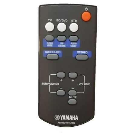 Yamaha Remote Control WY578000, FSR60 for Yamaha Soundbars ATS1010, ATS-1010, YAS101, YAS-101