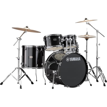 Yamaha Rydeen 5-Piece Shell Pack - 22" Bass Drum - Black Glitter