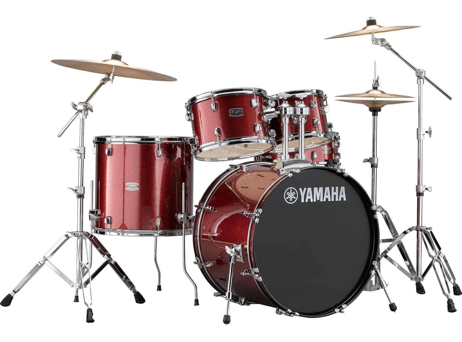 Yamaha Rydeen 5-Piece Shell Pack - 22 inch Bass Drum Burgundy Glitter