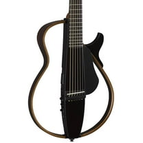 Yamaha SLG200S Steel String Silent Acoustic Electric Guitar Trans, Black