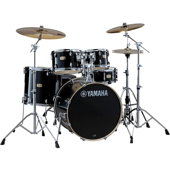 Yamaha Stage Custom Birch 5-Piece Shell Pack With 20" Bass Drum Raven Black
