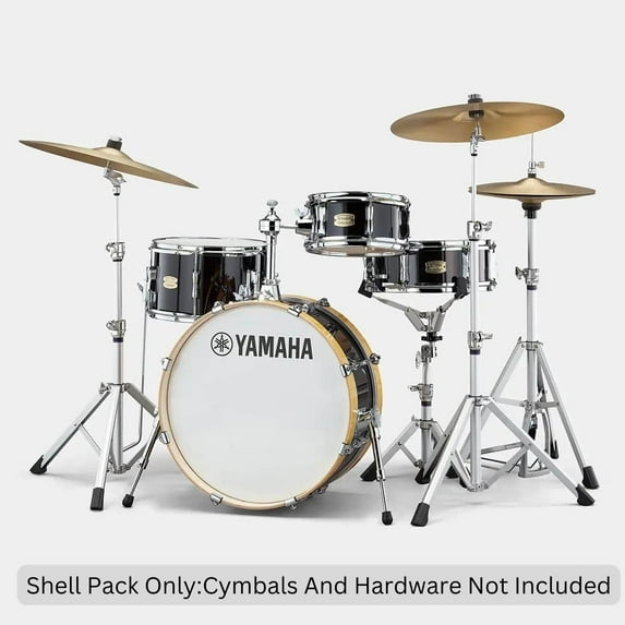 Yamaha Stage Custom Hip Kit, 4 Piece Drum Shell Pack Raven Black