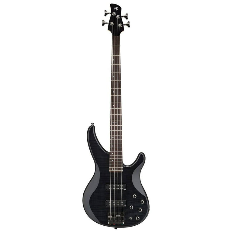 Yamaha TRBX600 Series TRBX604FM Bass Guitar (Flame Translucent Black)