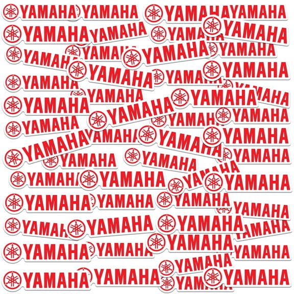 Yamaha Tuning Fork Brand Collection 50ct Vinyl Large Deluxe Stickers Variety Pack Iconic Designs