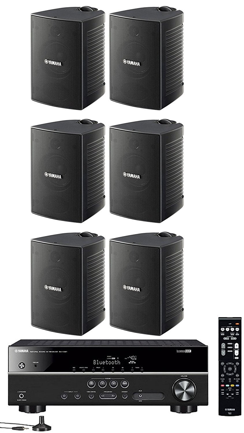Yamaha Wireless Bluetooth Home Theater Receiver + Natural Sound 5.1 Channel, 35.27 lbs
