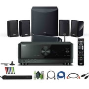 Yamaha YHT-5960U 5.1-Channel Home Theater System for TV Surround Sound System with 8 100W Powered Subwoofer and 8K HDMI and MusicCast Bundle with Accessories
