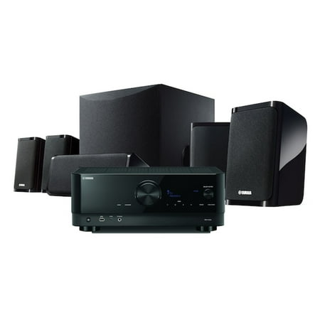Yamaha - YHT-5960 Premium All-in-One Home Theater System with 8K HDMI and Wi-Fi - Black
