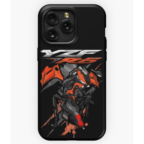 Yamaha YZF R6 2020 Vivid Orange G437 Phone Case for iPhone17 16 15 14 13 12 11 Pro Max
