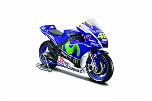 オートバイ・バイク Yamaha YZR M1 Valentino Rossi 50th 1:10 Yamaha YZR-M1 (Valentino Rossi - No 46 MotoGP 2015) Diecast Model