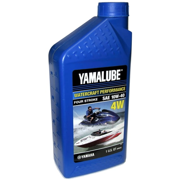 Yamaha Yamalube 10W-40 Mineral 4W 4-Stroke Watercraft Engine Oil One ...