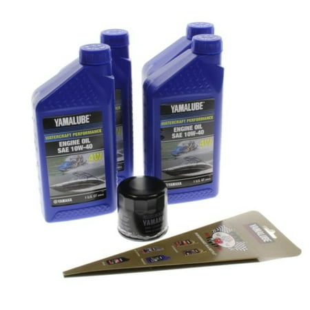Yamaha Yamalube Full Synthetic Motor Oil 10W-40, 32 oz (4 Pack)
