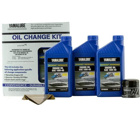 Yamaha Yamalube Oil Change Kit 10W-40, 1 Qt (2 Pack)