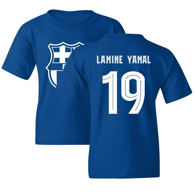 Yamal 19 Jersey Style Barcelona Soccer Inspired Fans Youth Unisex T