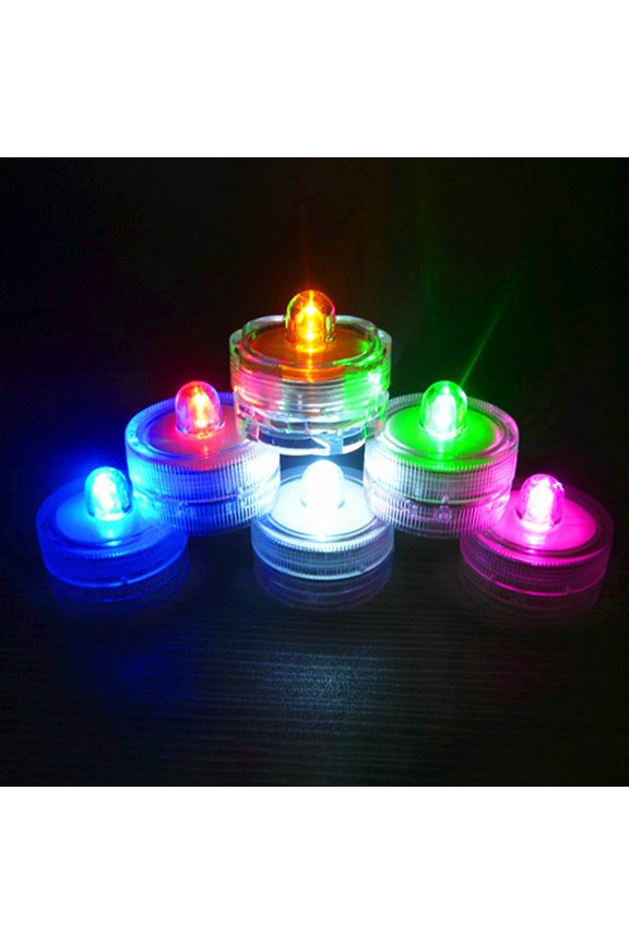 12Pcs Underwater Light Lightweight Waterproof PS Portable Aquarium Lamp for Fish Tank