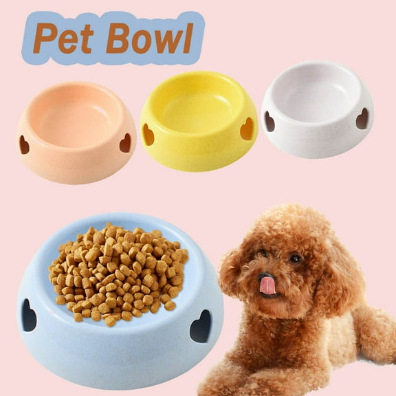 Yamaler Pet Puppy Feeding Bowl Anti-slip Bottom Multifunctional Feeding Dish Cat Food Water Drinking Food Bowls Feeder Pet Supplies-Blue S