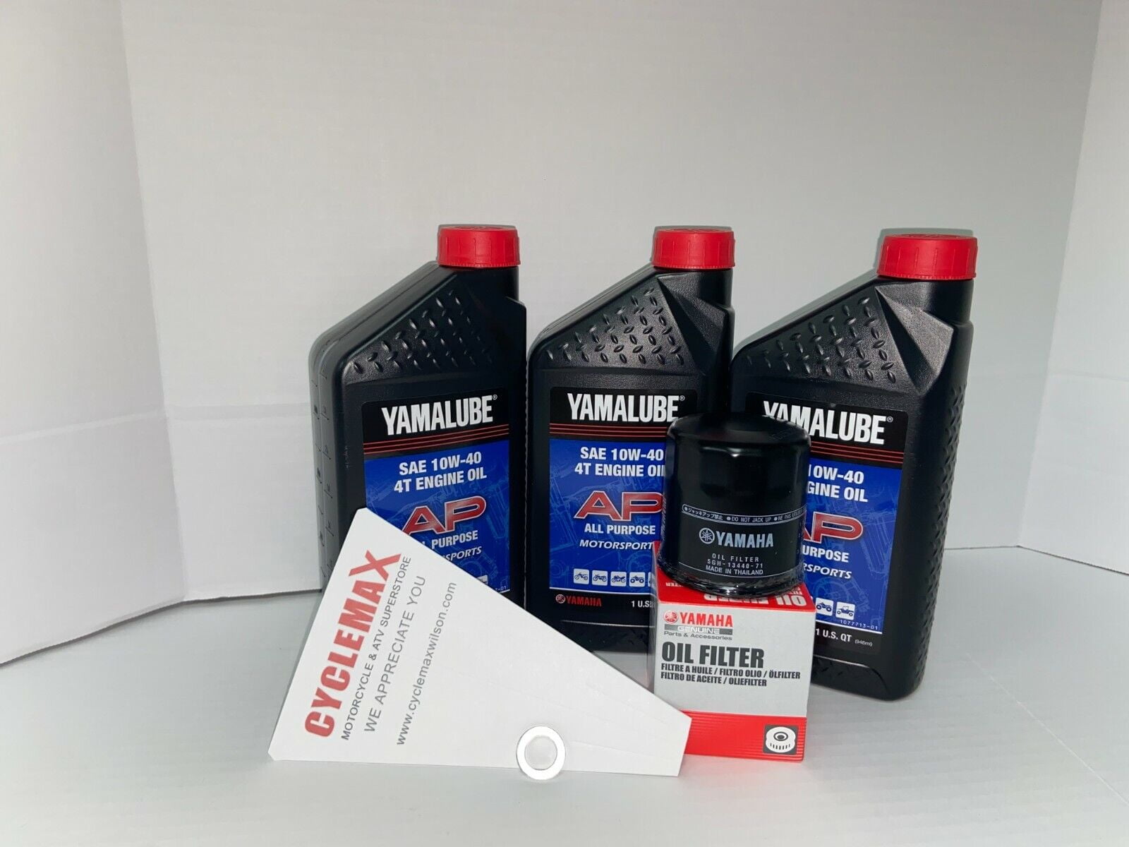 Yamalube OEM Oil Change Kit 10W-40 for Yamaha KODIAK 400 4x4 Auto 2000-2006