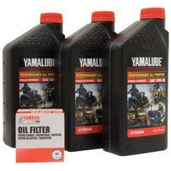 Yamalube Oil Change Kit 10W-40 for Yamaha GRIZZLY 350 4x4 2007-2014