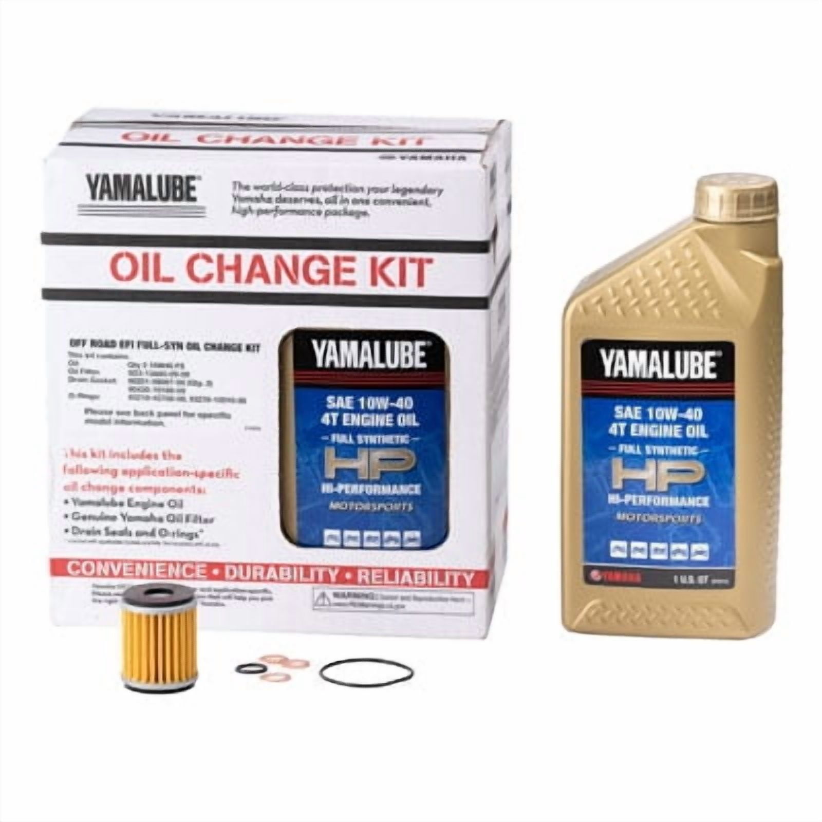 Yamalube Synthetic Oil Change Kit 10W-40 For Yamaha YZ450F Monster Energy Yamaha Racing Edition 2023